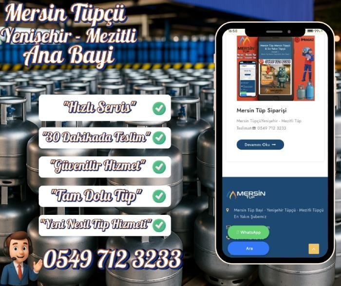Mersin Yenişehir Tüp Siparişi